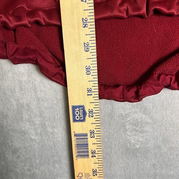 Vintage Nike Golf Pullover Mens Large Red 1/2 Zip Fleece Adjustable Country Club - Picture 5 of 7